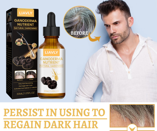 Black Ganoderma Lucidum Clean Scalp Dirt Prevent Hair Loss Strengthen Hair Roots Nourish Hair Follicles Care Essence hair liquid